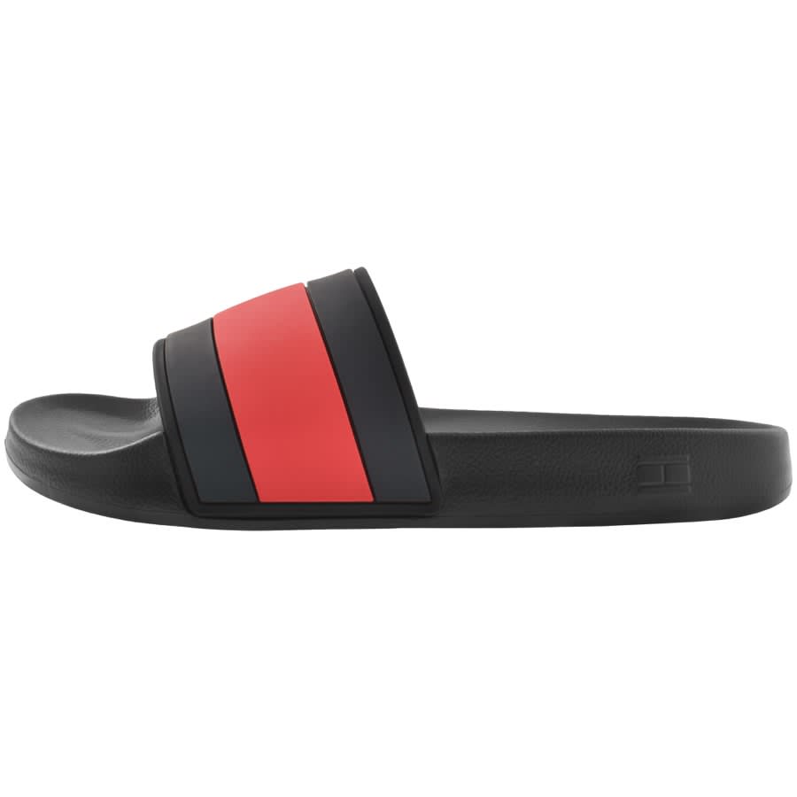 Tommy Hilfiger Rubber Flag Pool Sliders Black Mainline Menswear Canada
